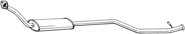 Mittenljuddämpare Bosal 292-031 BOSAL