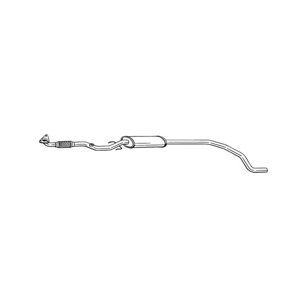 Mittenljuddämpare Bosal 293-007 BOSAL