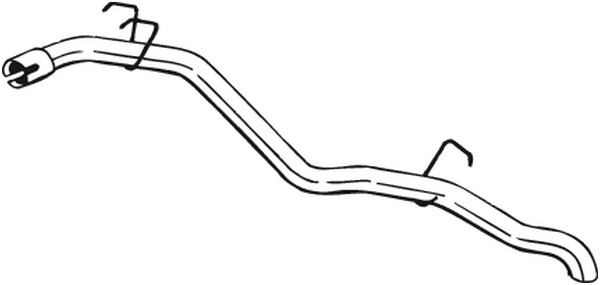 Avgasrör, Bak Bosal 440-101 BOSAL