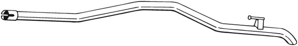 Avgasrör, Bak Bosal 516-153 BOSAL