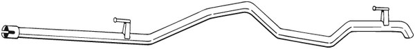 Avgasrör, Bak Bosal 665-377 BOSAL