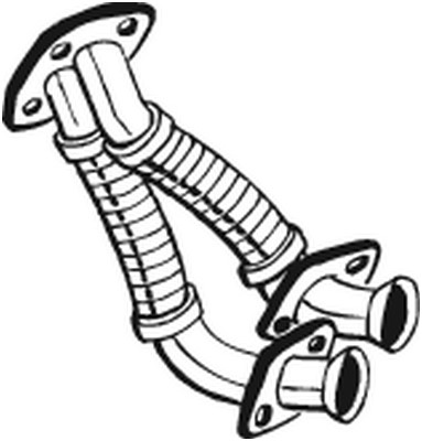 Avgasrör, Fram Bosal 730-089 BOSAL