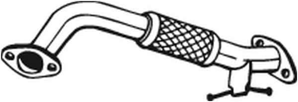 Avgasrör, Fram, Mitt Bosal 739-605 BOSAL