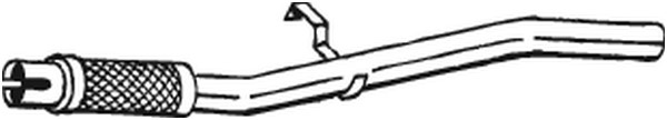 Avgasrör, Mitt Bosal 740-383 BOSAL