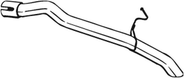 Avgasrör, Bak Bosal 750-195 BOSAL