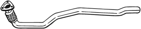Avgasrör, Fram, Mitt Bosal 800-121 BOSAL