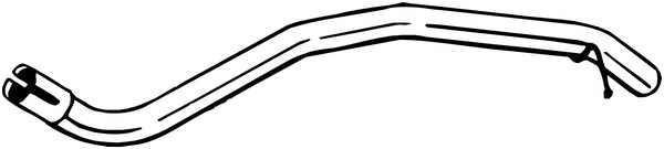 Avgasrör, Bak Bosal 800-213 BOSAL