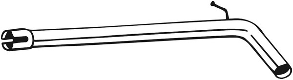 Avgasrör, Mitt Bosal 801-181 BOSAL