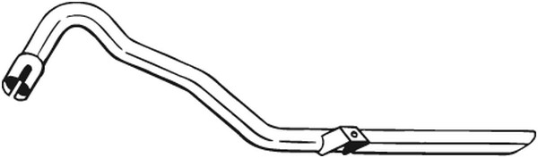Avgasrör, Bak Bosal 801-185 BOSAL
