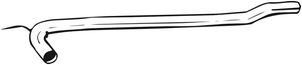 Reparationsrör, katalysator, Mitt Bosal 823-475 BOSAL