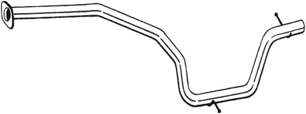 Avgasrör, Mitt Bosal 850-163 BOSAL