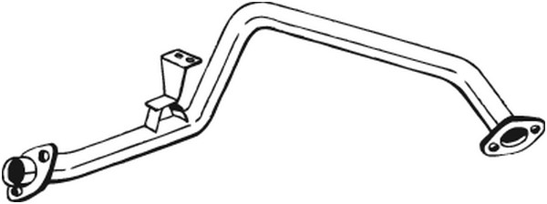 Avgasrör, Mitt Bosal 885-039 BOSAL