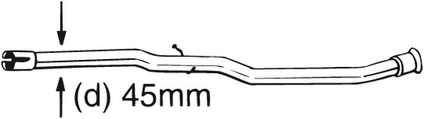 Reparationsrör, katalysator Bosal 889-175 BOSAL