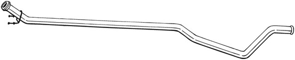 Avgasrör, Mitt Bosal 950-031 BOSAL