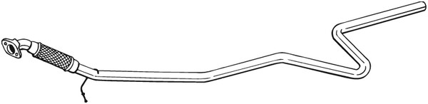 Avgasrör, Mitt Bosal 950-087 BOSAL