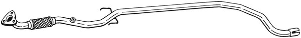 Avgasrör, Mitt Bosal 951-057 BOSAL