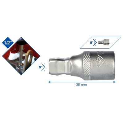 Förlängninsskaft, hylsnyckel, Universal Ks tools BT022911 KS TOOLS