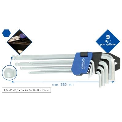Vinkelskruvnyckelsats, Universal Ks tools BT045019 KS TOOLS