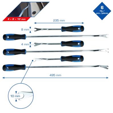 Lossningsverktygssats, dörrklädsel, Universal KS TOOLS