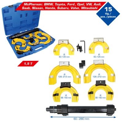 Fjäderspännare, bilfjäder, Universal KS TOOLS