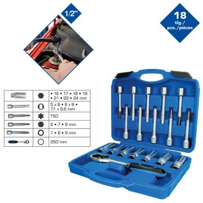 Verktygssats, stötdämparkolvstång, Universal KS TOOLS