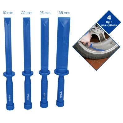 Mejselsats, Universal Plast-skrapa-sats, 4 delar
