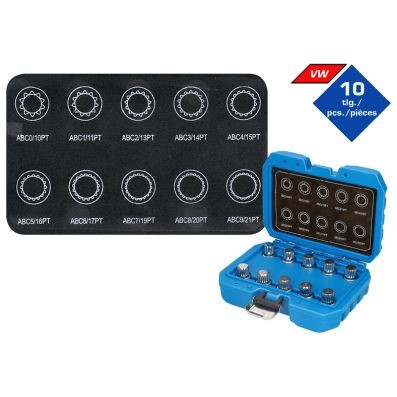 Upplåsningsverktygssats, fälglås, Universal Ks tools BT691310 KS TOOLS