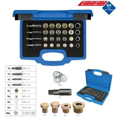 Reparationssats, oljeavtappningsskruvgänga Ks tools BT711250 KS TOOLS Reparationssats, oljeavtappningsskruvgänga Ks tools BT711250 KS TOOLS