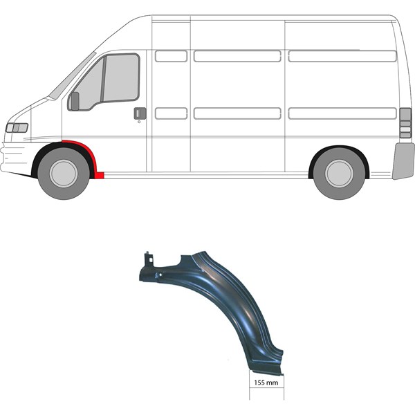 Skärm, Vänster fram Klokkerholm 2092331 KLOKKERHOLM