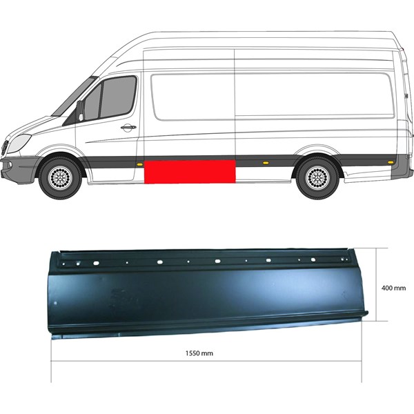 Sdovägg, Vänster fram Klokkerholm 3547001 KLOKKERHOLM