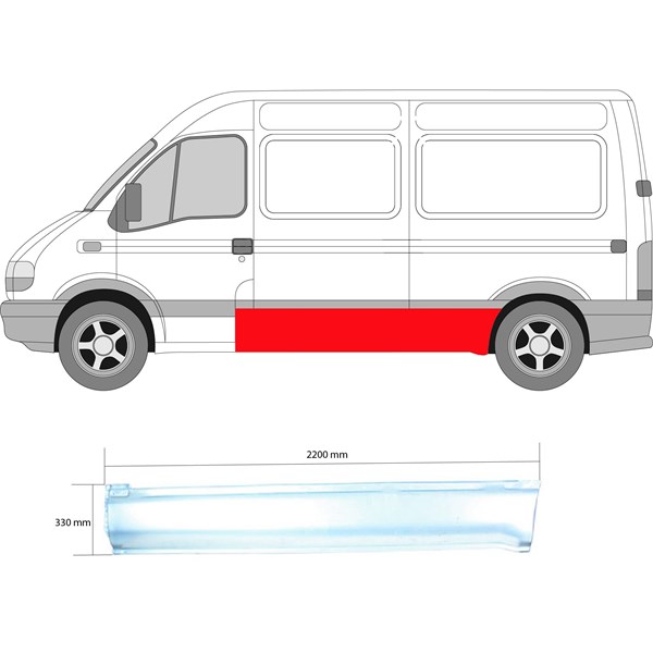 Sdovägg, Vänster fram Klokkerholm 6065563 KLOKKERHOLM