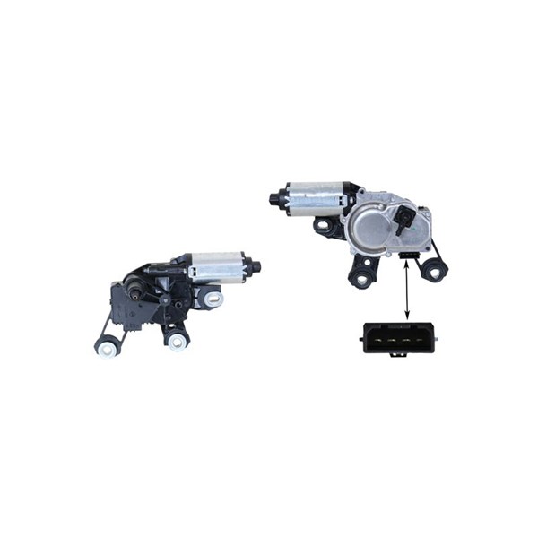 Torkarmotor 12V, Bak Klokkerholm 00287170 KLOKKERHOLM