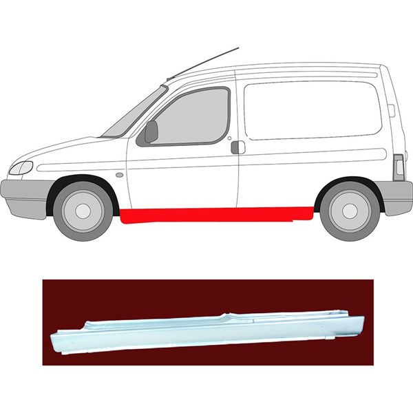 Tröskelplåt, Vänster KLOKKERHOLM