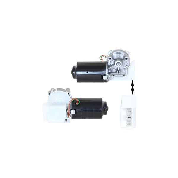 Torkarmotor 12V, Fram Klokkerholm 20263270 KLOKKERHOLM