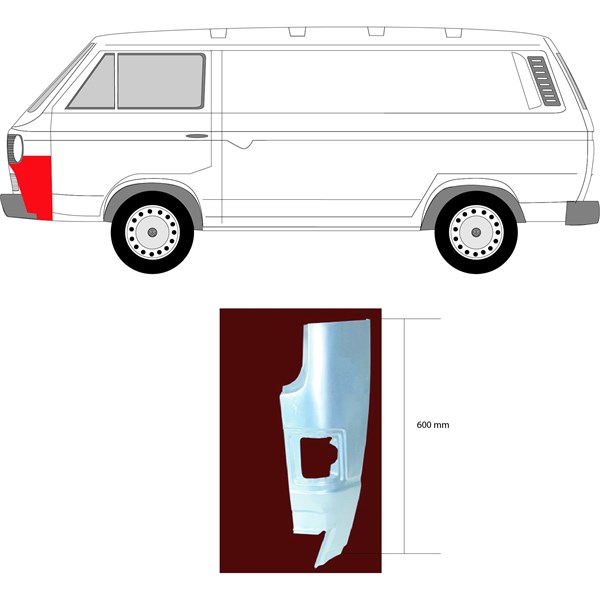 Frontplåt, Vänster fram Klokkerholm 9557213 KLOKKERHOLM
