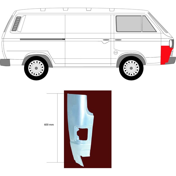 Frontplåt, Höger fram Klokkerholm 9557214 KLOKKERHOLM