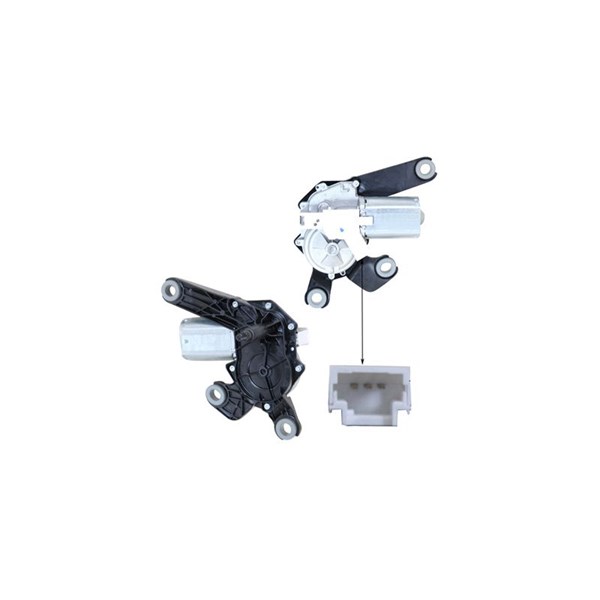 Torkarmotor 12V, Bak Klokkerholm 55147173 KLOKKERHOLM