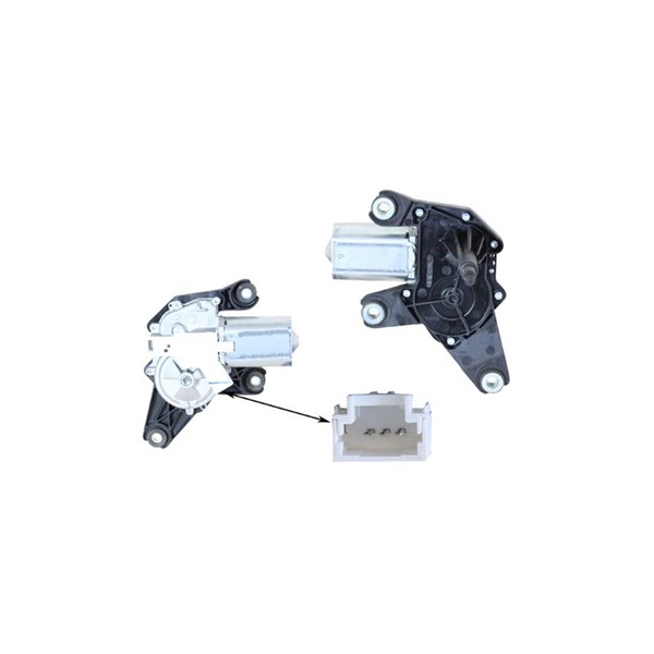Torkarmotor 12V, Bak Klokkerholm 60417170 KLOKKERHOLM