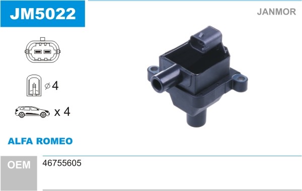 Tändspole Janmor JM5022 JANMOR