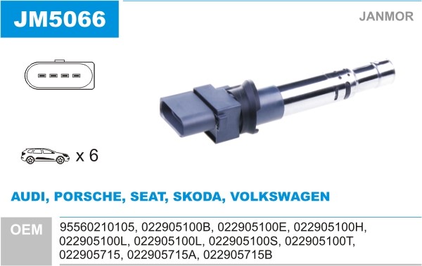 Tändspole Janmor JM5066 JANMOR
