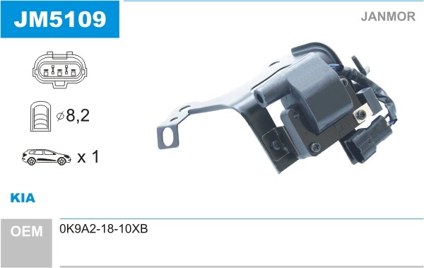Tändspole Janmor JM5109 JANMOR