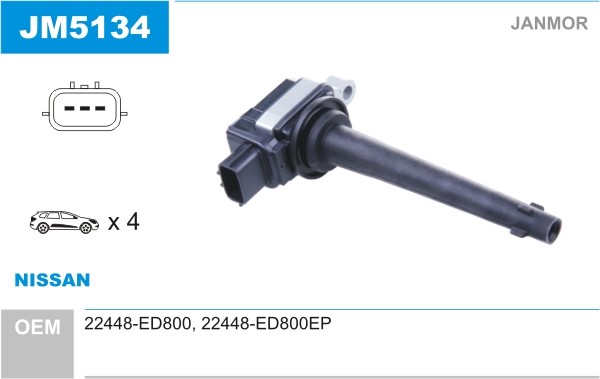 Tändspole Janmor JM5134 JANMOR