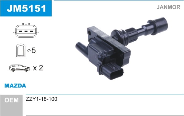 Tändspole Janmor JM5151 JANMOR