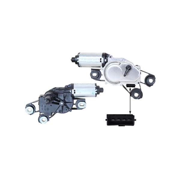 Torkarmotor 12V, Bak Klokkerholm 66127170 KLOKKERHOLM