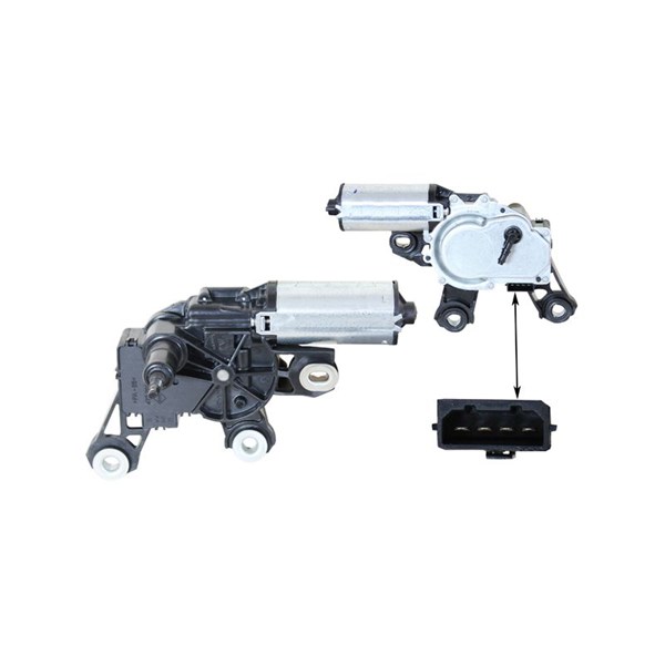 Torkarmotor 12V, Bak Klokkerholm 95907170 KLOKKERHOLM