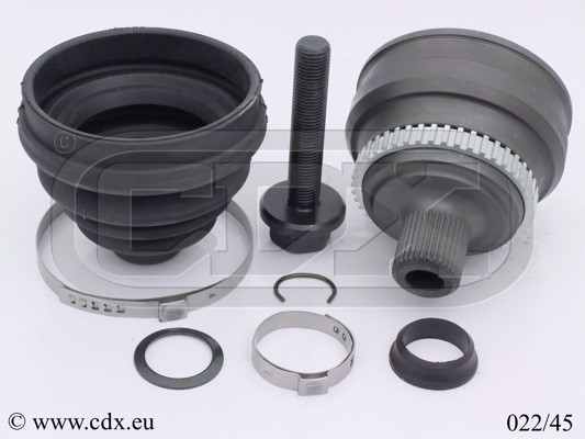 Drivknut, Framaxel, Bakaxel, På hjulsidan Cdx 022/45 CDX