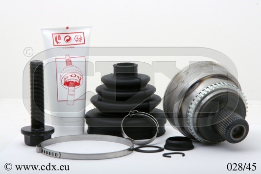 Drivknut, Framaxel, På hjulsidan Cdx 028/45 CDX