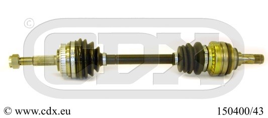Drivaxel, Framaxel, framaxel vänster, Vänster Cdx 150400/43 CDX