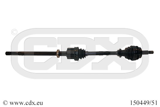 Drivaxel, framaxel höger Cdx 150449/51 CDX