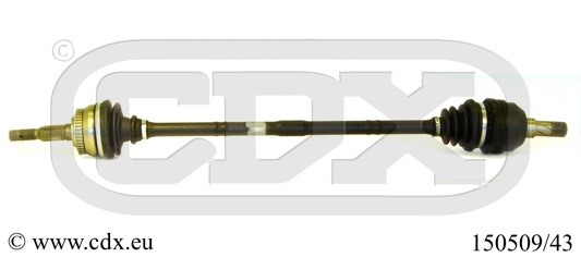 Drivaxel, framaxel höger Cdx 150509/43 CDX